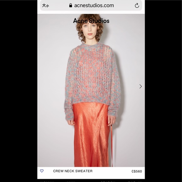 Acne Studios Sweaters - Acne Studios crew neck sweater